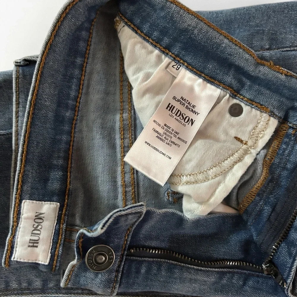 Hudson Natalie Super Skinny Jeans Size 29 - Picture 5 of 5